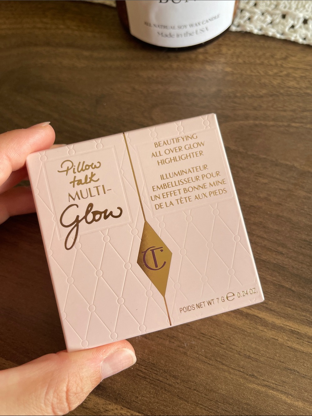 Charlotte Tilbury Pillow Talk Multi-Glow Highlighter — Soft Pink Packaging